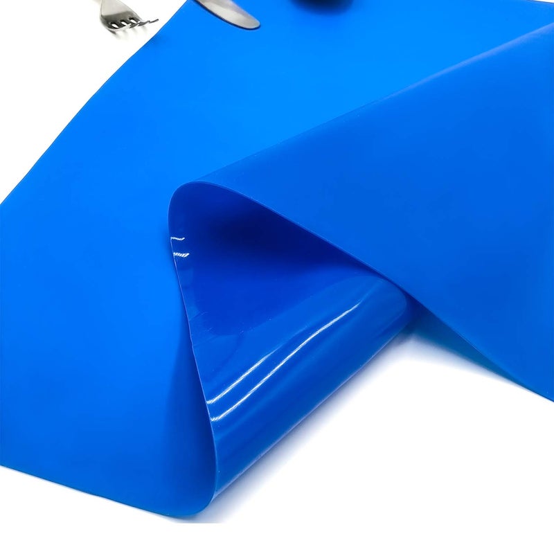 LONGFITE Silicone Baking Mat Extra Large 23.6''x19.7'' for Dough Rolling Pastry Fondant Mat Nonstick and Nonskid Heat Resistent, Countertop Protector, Dining Table Mat and Placemat (Extra Large, Blue) - Image 3